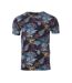 T-shirt noir/turquoise homme rms26 91253 - 3xl-1