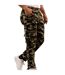 Pantalon De Jogging Motif/style Camouflage Adulte Vert Marron Honeymoon-3