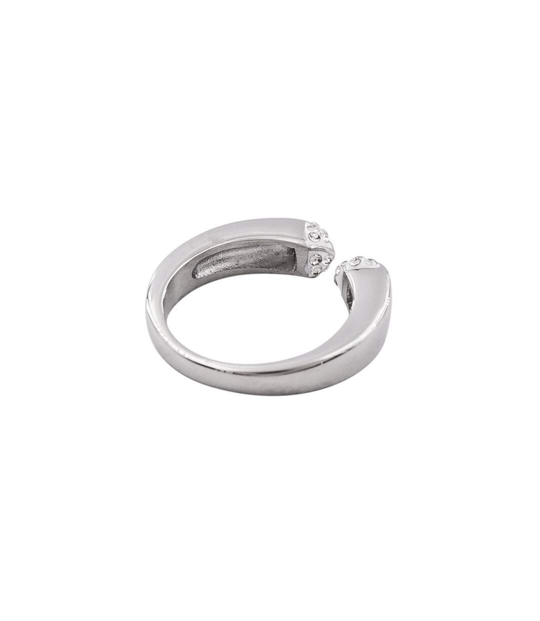 Superbe Bague Femme Acier Ornée Zirconium-3