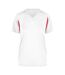 T-shirt Course À Pied Femme Blanc Rouge James And Nicholson-1