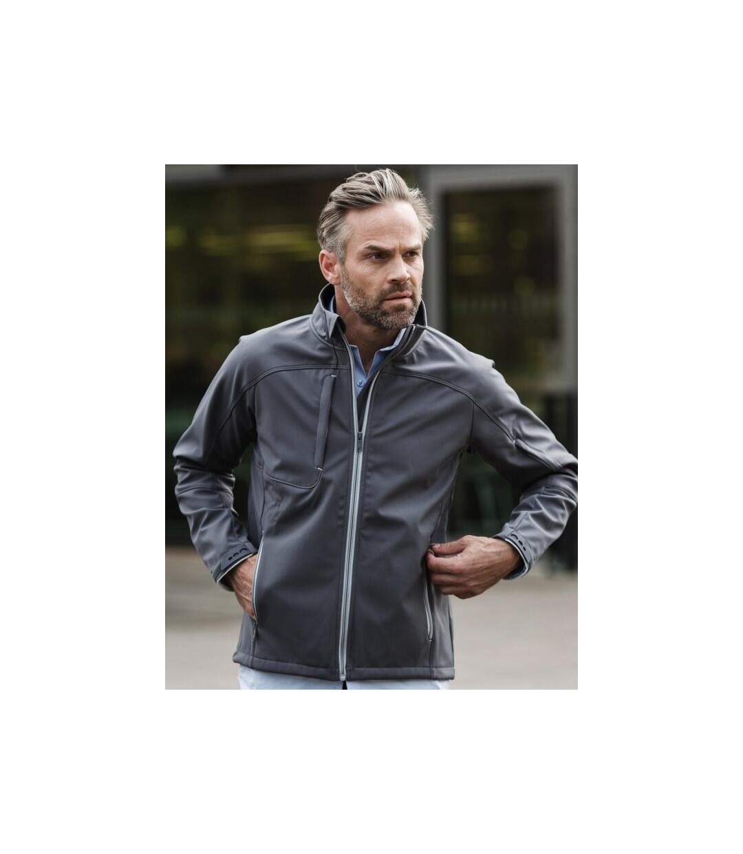 Veste softshell bionic homme - R-410-M - gris acier-3