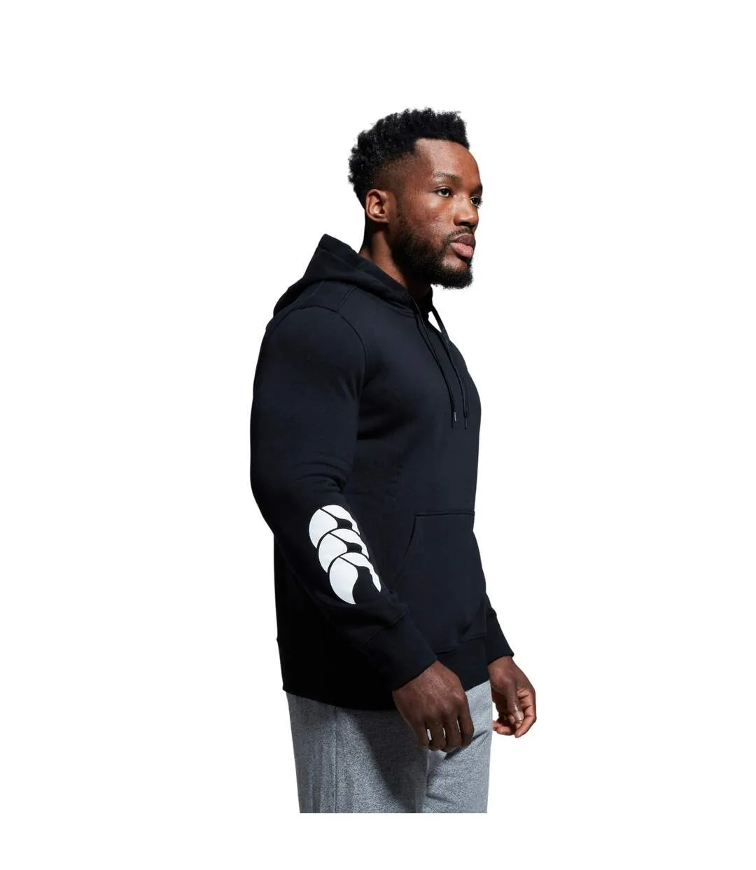 Mens Club Hoodie Black Canterbury-4
