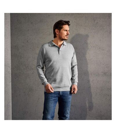 Polo sweat manches longues grandes tailles Hommes
