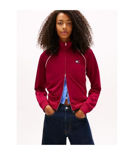 Womens/ladies Badge Track Jacket Lavish Lilac Tommy Jeans