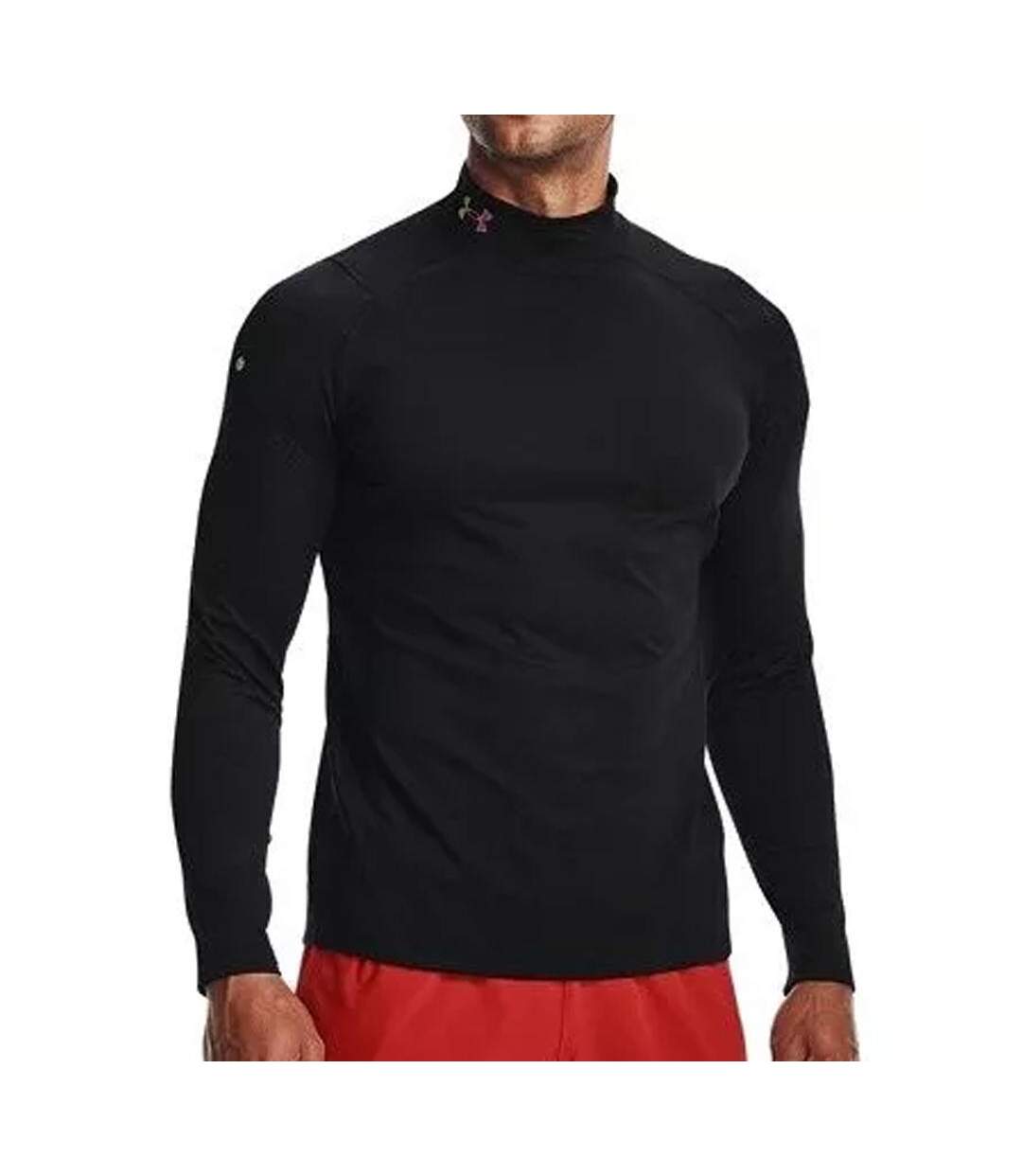 T-Shirt de sport noir homme under armour coldgear - l-1