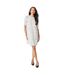 Robe droite femme blanc cassé Principles