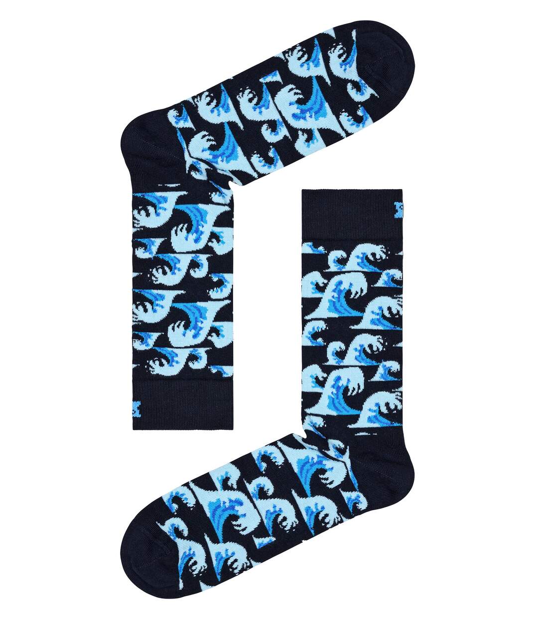 Happy Socks - Unisex Novelty Wave Design Socks-2