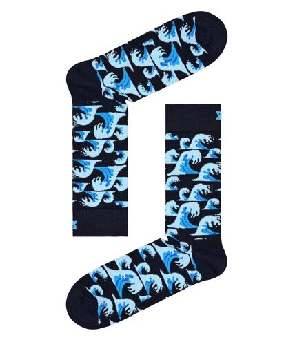 Happy Socks - Unisex Novelty Wave Design Socks