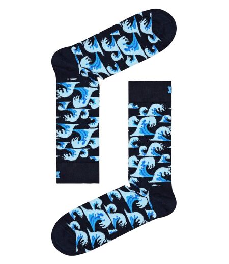 Happy Socks - Unisex Novelty Wave Design Socks