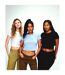 Womens/ladies Micro-rib Cropped T-shirt Solid Natural Blend Bella + Canvas-1