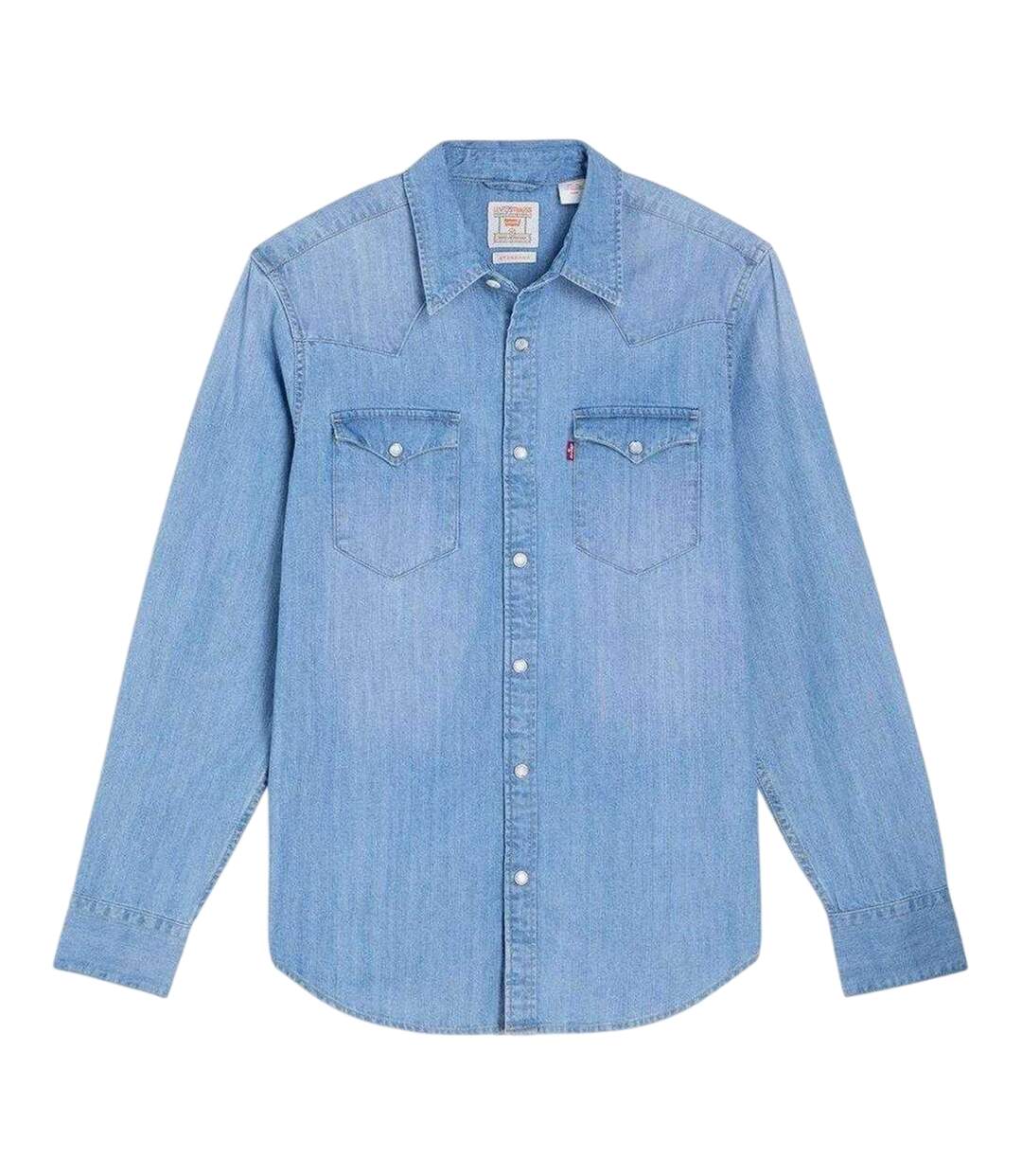 Mens Western Standard Esta Shirt Light Blue Levis-2