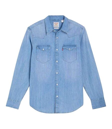 Mens Western Standard Esta Shirt Light Blue Levis