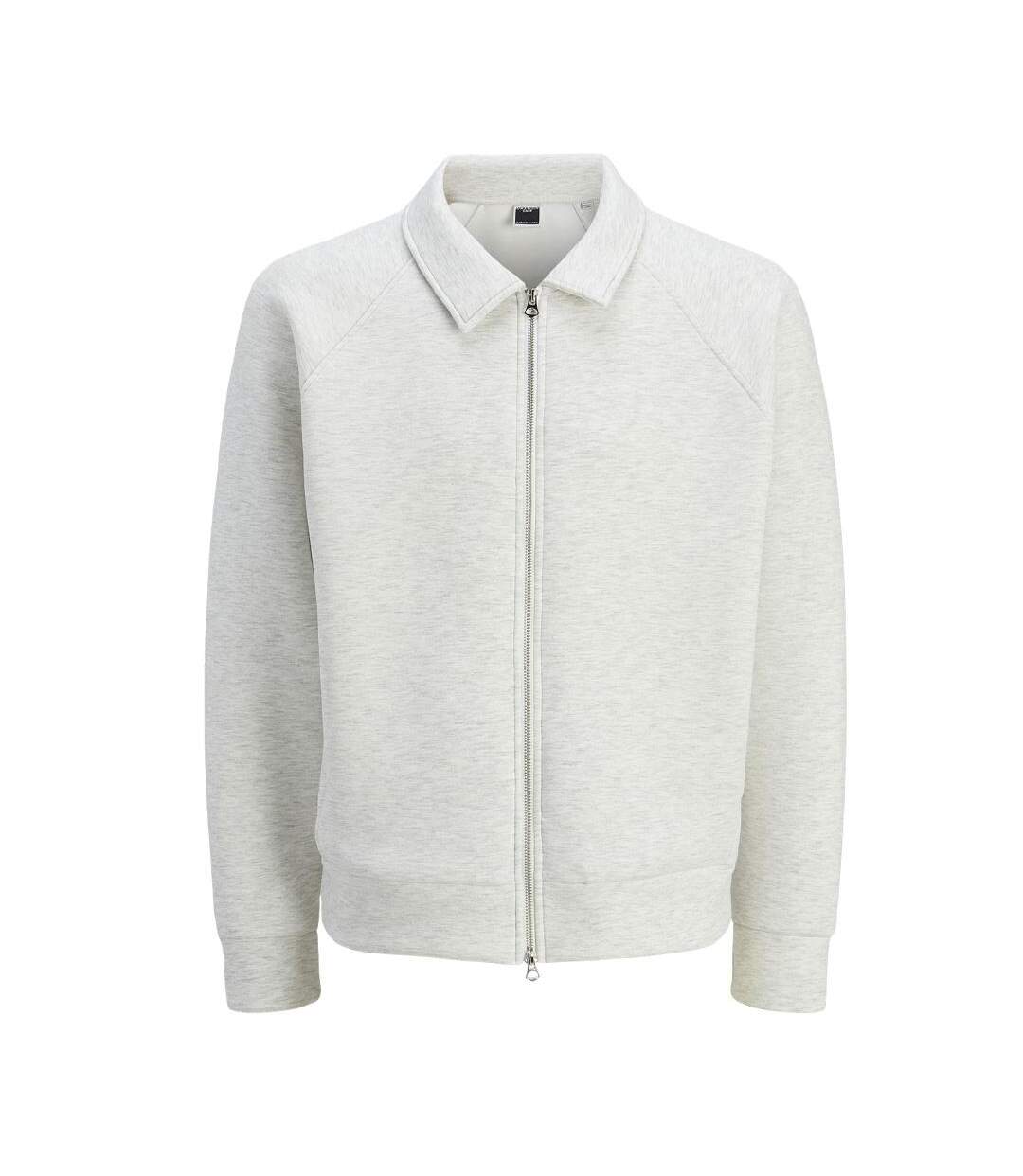 Sweat zippé gris homme jack & jones codynamic - l-1