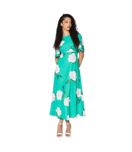 Robe mi-longue femme vert Dorothy Perkins