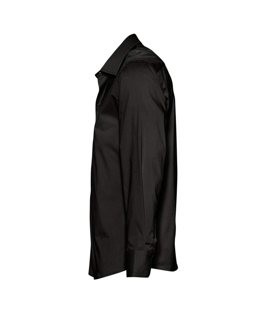 Chemise Manches Longues Brighton Homme Noir SOLS-3