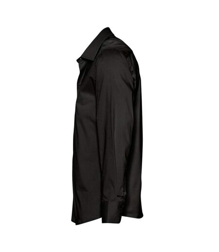 Chemise Manches Longues Brighton Homme Noir SOLS