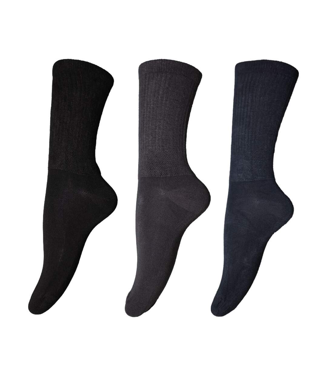 Unbranded chaussettes homme noir / bleu marine / gris Universal Textiles