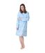 Chemise De Nuit Femme Bleu Clair Blanc Camille-1