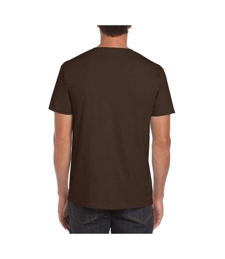 T-shirt manches courtes softstyle homme chocolat foncé Gildan