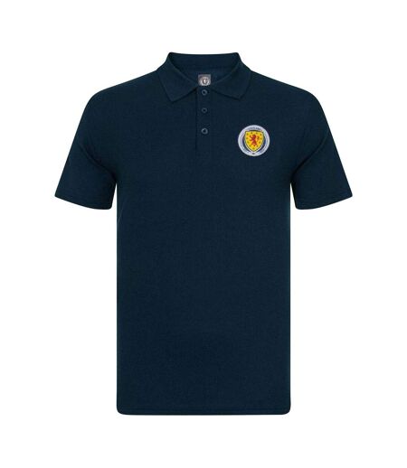 Polo Motif/style Emblème Homme Bleu Marine Scottish FA