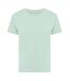 Womens/ladies yala recycled cotton lightweight t-shirt crushed mint Iqoniq-1
