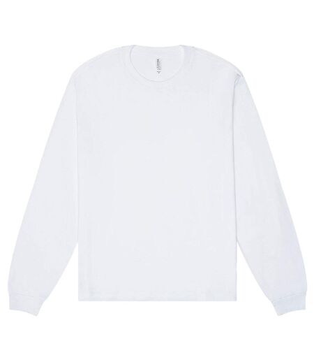 Unisex Adult Heavyweight Boxy Long-sleeved T-shirt White Bella + Canvas