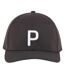 Mens Embroidered Logo Thermal Golf Cap Black White Puma-1