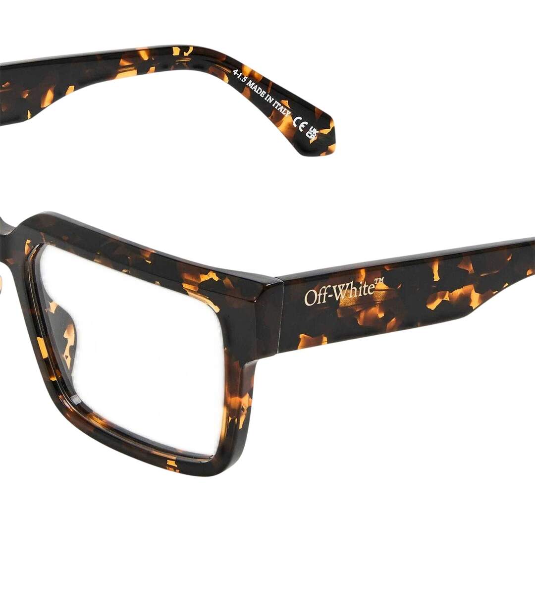 Lunettes De Soleil Motif/style Carapace De Tortue Style 8m Adulte Taille Unique Marron Foncé Off White-3