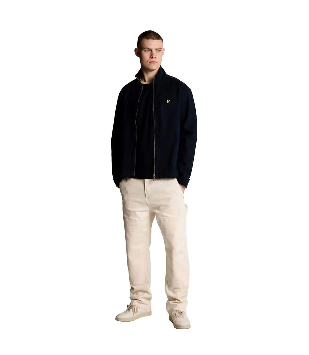 Mens Twill High-neck Jacket Dark Navy Lyle & Scott-4