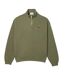 Sweat loose kaki femme lacoste half-zip-1