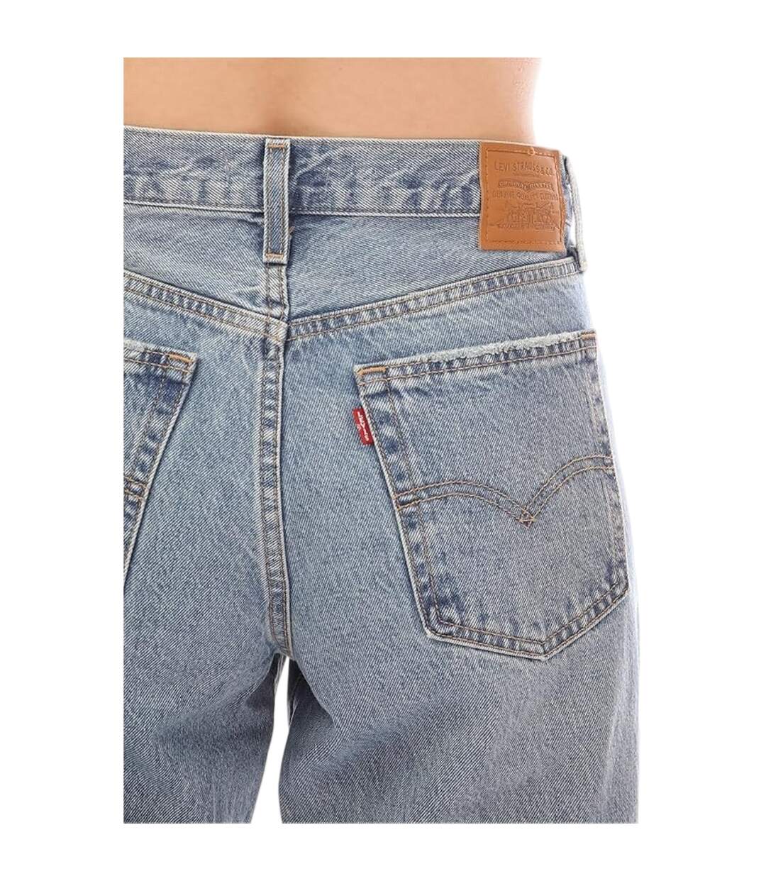 Jean Motif/style Usé Femme Flea Market Levis-3