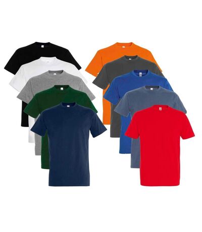 Lot 10 t-shirts manches courtes - Homme - multicolore