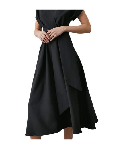 Principles Womens/Ladies Front Tie Midi Dress (Black) - UTDH6407