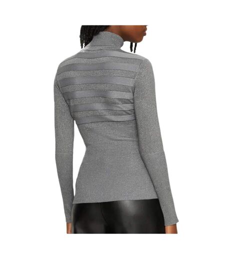 Pull Gris Brillant Femme Morgan Mentosa - L