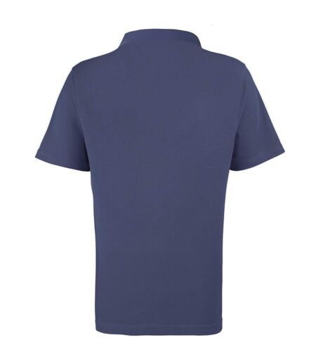 Polo épais à manches courtes homme bleu marine Premier