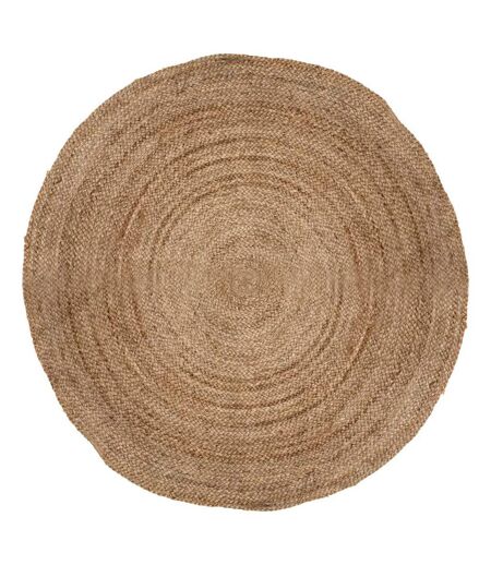 Tapis Déco Rond en Jute Bulo 120cm Beige