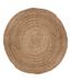 Tapis Déco Rond en Jute Bulo 120cm Beige-1