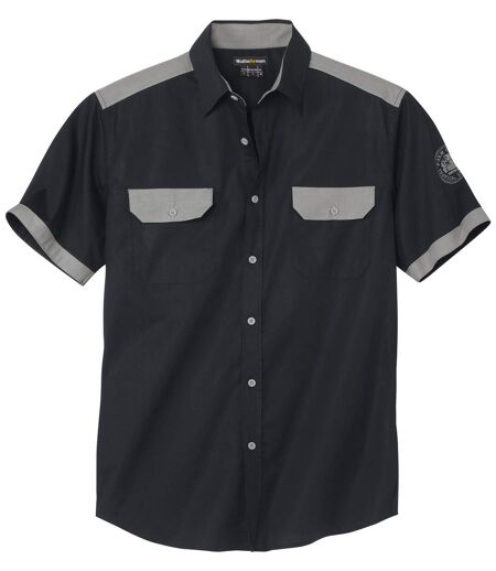 Men's Black Palm Beach Poplin Shirt 