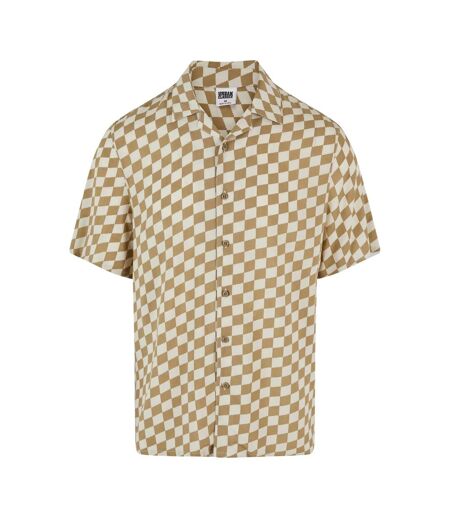 Chemise Motif/style À Carreaux Homme Kaki Urban Classics
