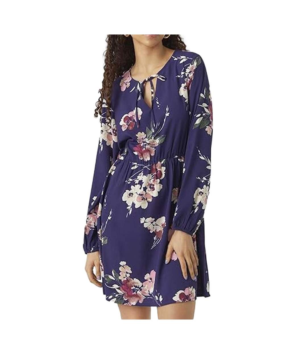 Robe Violette à Motifs Femme Vero Moda Hilah - L