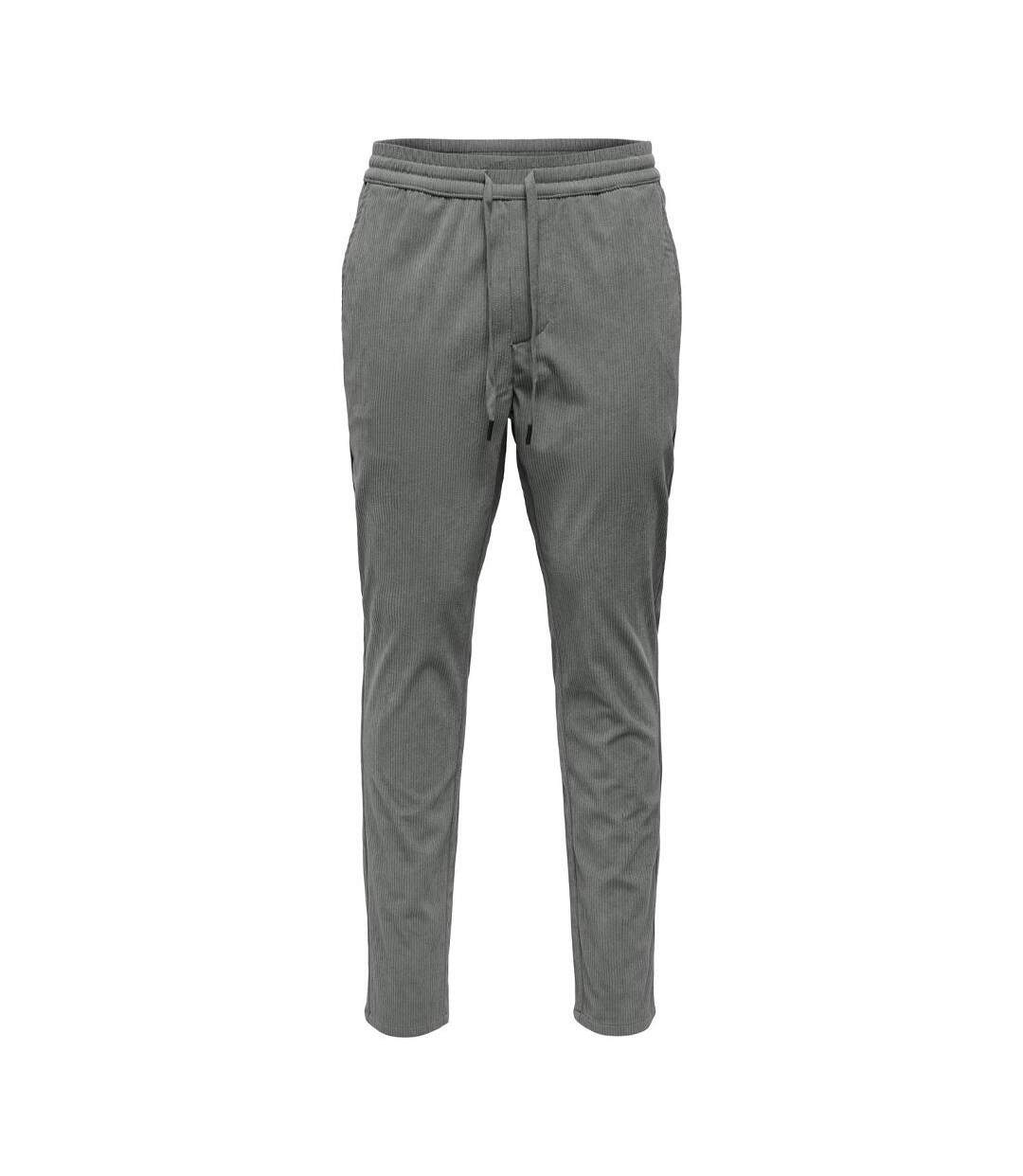 Pantalon fluide vert homme only & sons linus-1