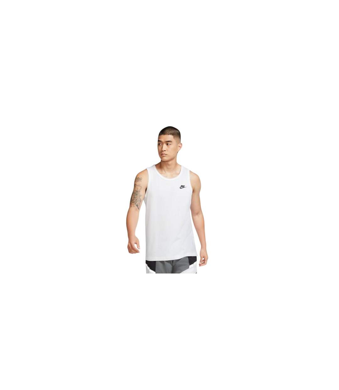 Débardeur Club Homme Blanc Noir Nike-1