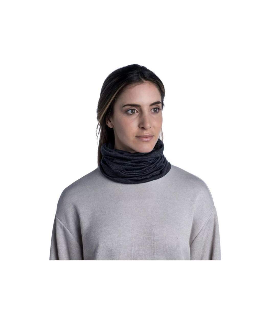 Snood Adulte Taille Unique Gris Foncé Buff-1