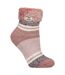 Chaussettes de détente à rayures pour dames avec leurre-1