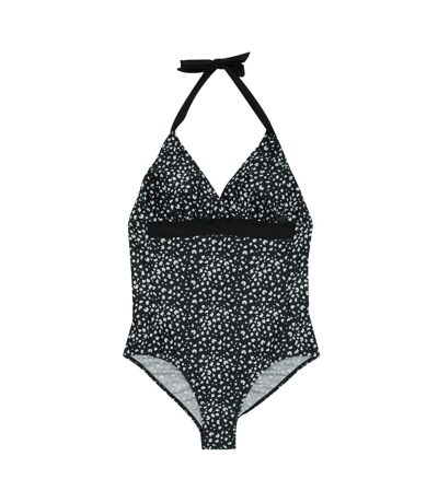 Maillot de bain 1 pièce flavia femme noir / blanc Regatta