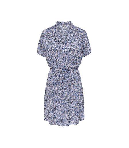 Robe bleu imprimé femme jdy starr - 38