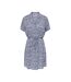 Robe bleu imprimé femme jdy starr - 38-1