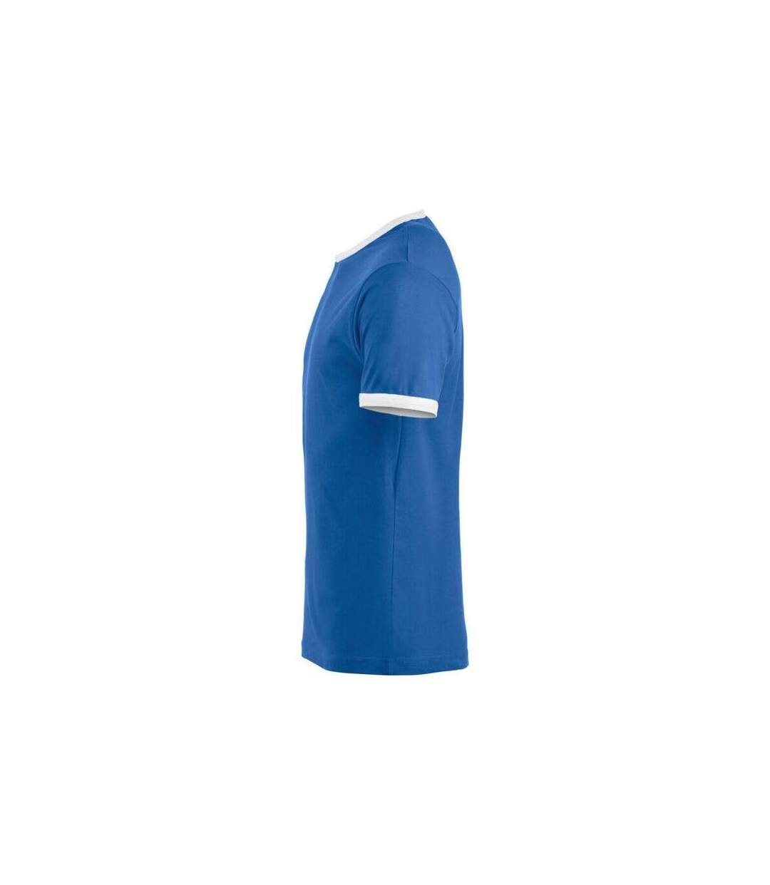 Unisex Adult Nome Ringer T-shirt Royal Blue White Clique-3
