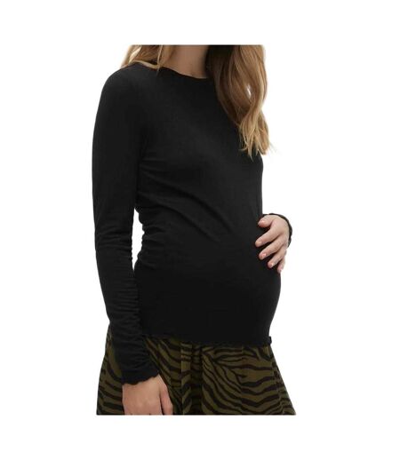 T-shirt Manches Longues Noir Femme Vero Moda Maternity Meliana - L