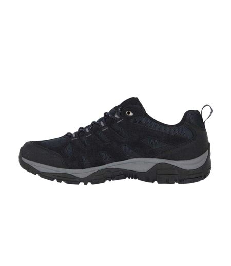 Mens Summit Leather Walking Shoes Navy Karrimor